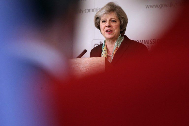 Britain’s May woos Turkey for trade, presses on rights