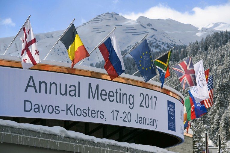 ELITE MEETING. A photo shows the Congress Centre on the eve of the opening day of the World Economic Forum, on January 16, 2017 in Davos. Fabrice Coffrini/AFP 