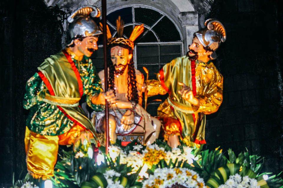 The cast of characters in Holy Week processions
