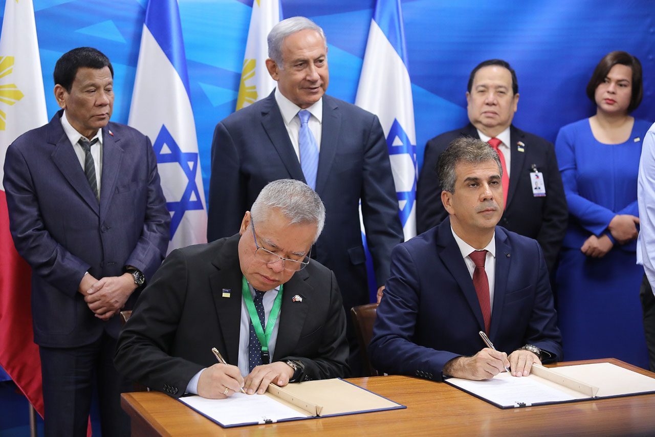 PH, Israeli businessmen sign 21 deals during Duterte trip