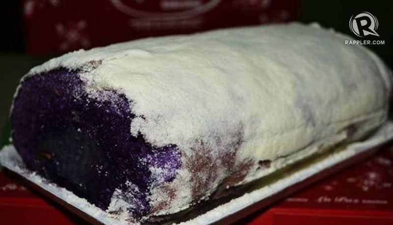 NOT YOUR USUAL SWEET. This ube flavor of Brazos de Mercedes at La Paz Bakeshop is truly the best. Try it! Photo by Antoine Greg Flores