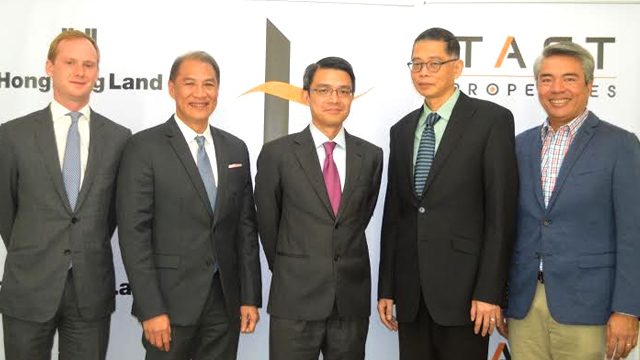 Hongkong Land and Taft Properties Executives (L to R) Finn R. Carew, Alan R. Cruz, Tan Wee Hsien, Jack S. Gaisano and Christopher G. Narciso. Photo from Metro Gaisano 