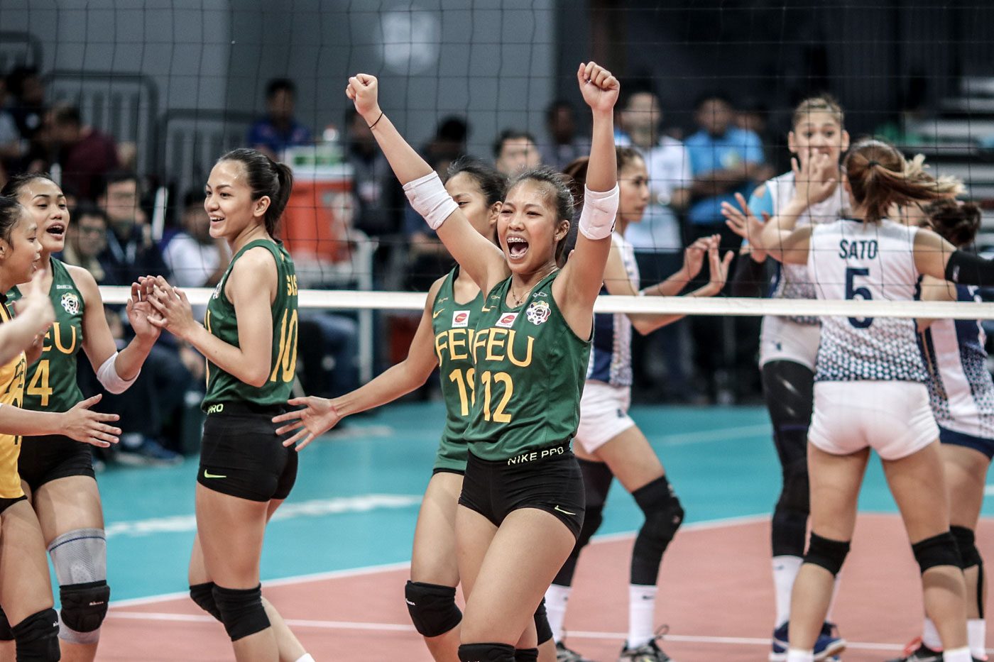 FEU Lady Tamaraws repeat victory over NU in last elimination game