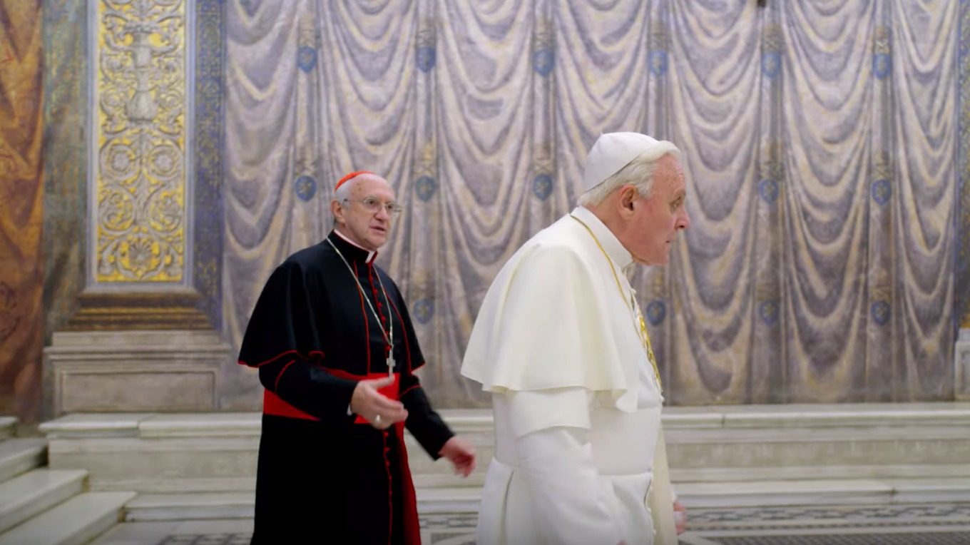 WATCH: Anthony Hopkins and Jonathan Pryce in ‘The Two Popes’ teaser trailer