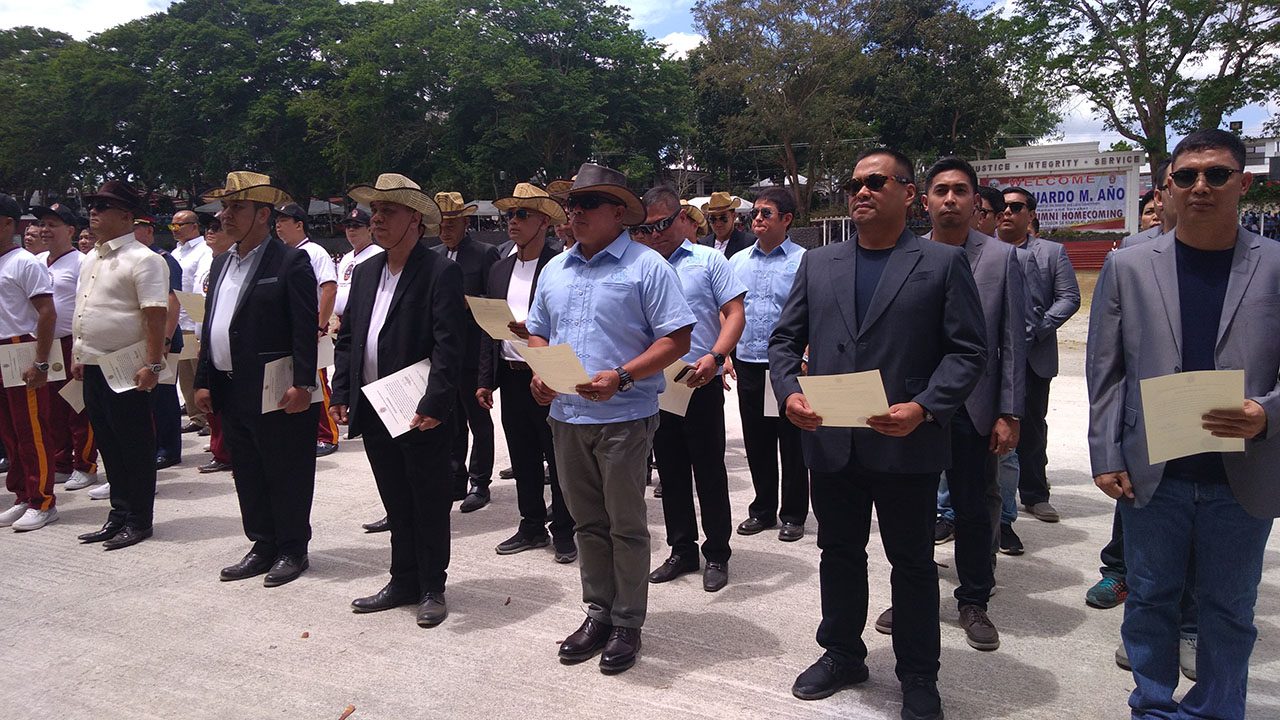 IN PHOTOS: PNPA alumni adopt PNP chief Dela Rosa, Senator Ejercito