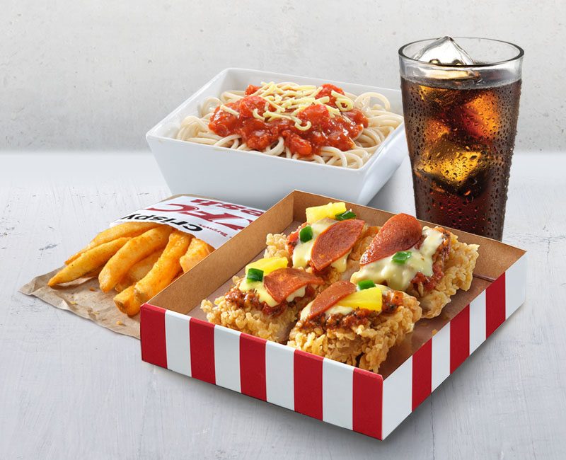 CHIZZA FULLY LOADED MEAL. Photo courtesy of KFC Philippines 