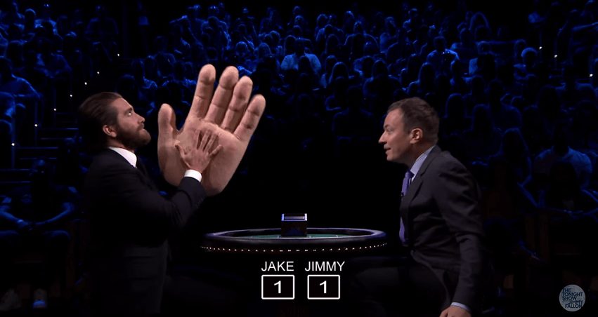 Watch Jake Gyllenhaal get slapped with a giant rubber hand on ‘Fallon’