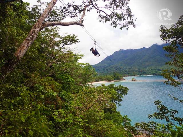 EXTREME ADVENTURE. After the Underground River tour, take the 800-meter zipline across the sea, from the hill down to the beach 