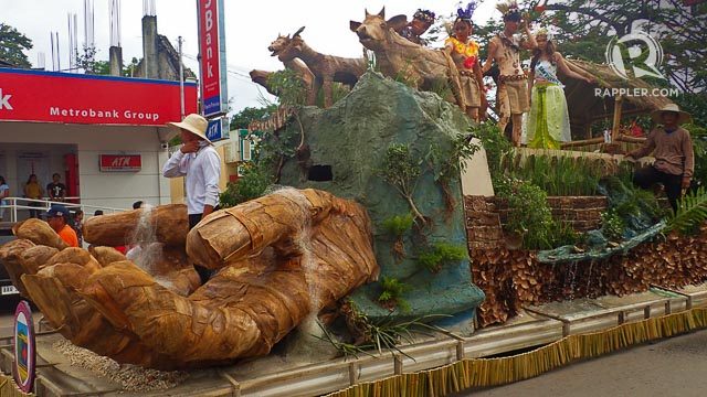 BEST FLOAT. San Vicente placed first in the float parade and competition 
