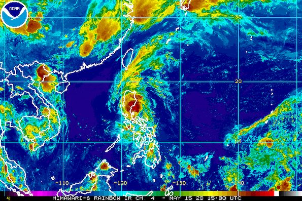 Severe Tropical Storm Ambo crossing Bulacan, Nueva Ecija