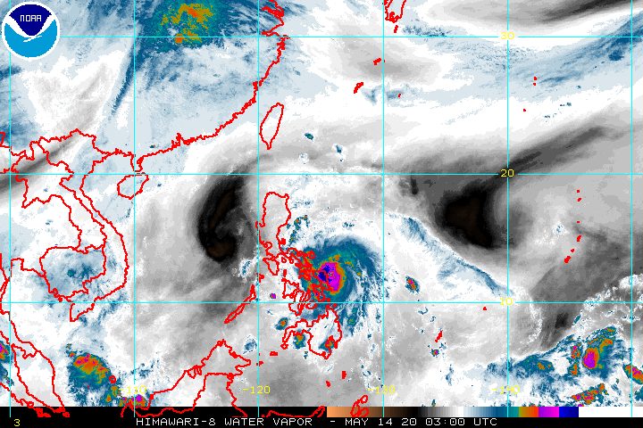 Typhoon Ambo set to make landfall in Northern or Eastern Samar