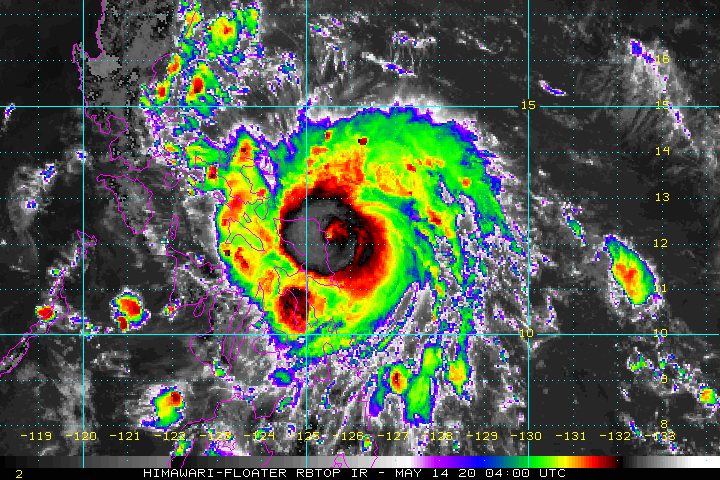Typhoon Ambo makes landfall in Eastern Samar