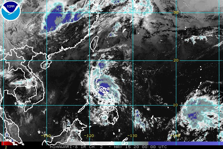 Typhoon Ambo makes 6th landfall in Quezon, rain begins in Metro Manila