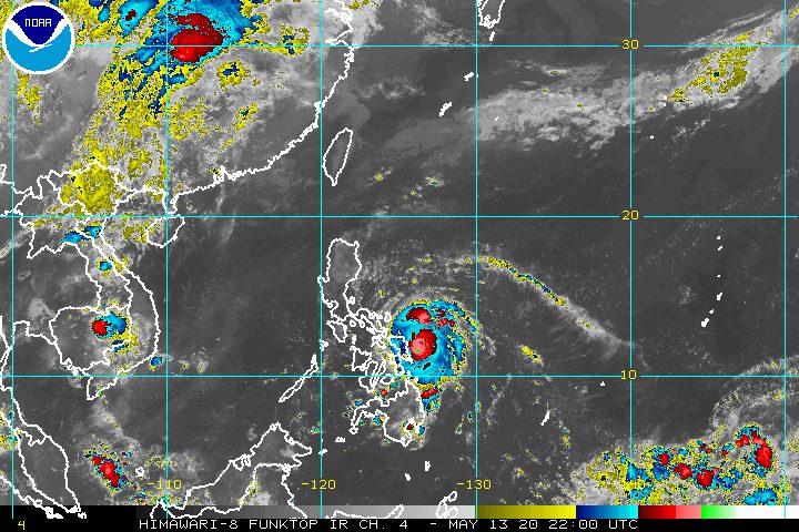 Typhoon Ambo strengthens again, moves closer to Northern Samar