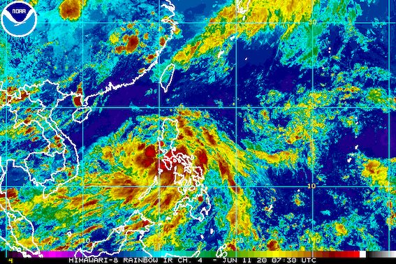 Low pressure area now Tropical Depression Butchoy