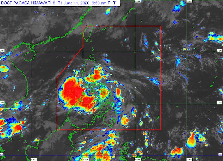 PAGASA: LPA might become tropical depression on June 11