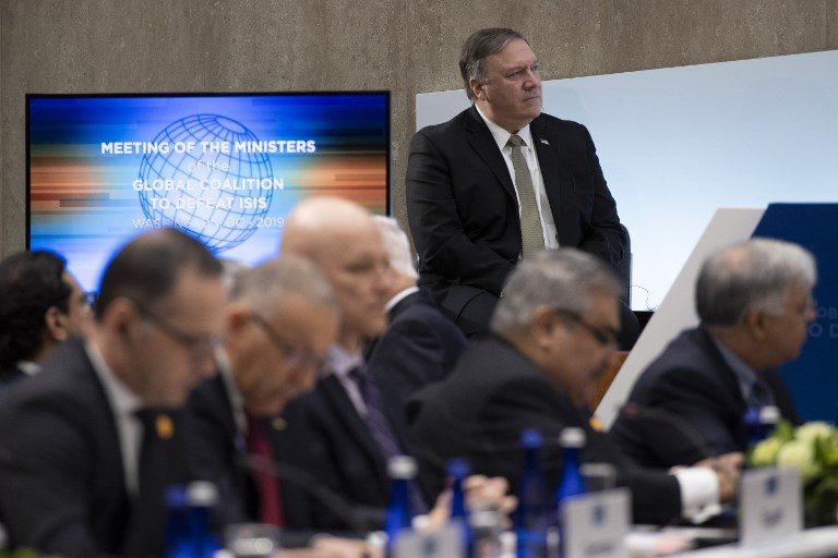 Pompeo tells allies U.S. still committed to fight ISIS
