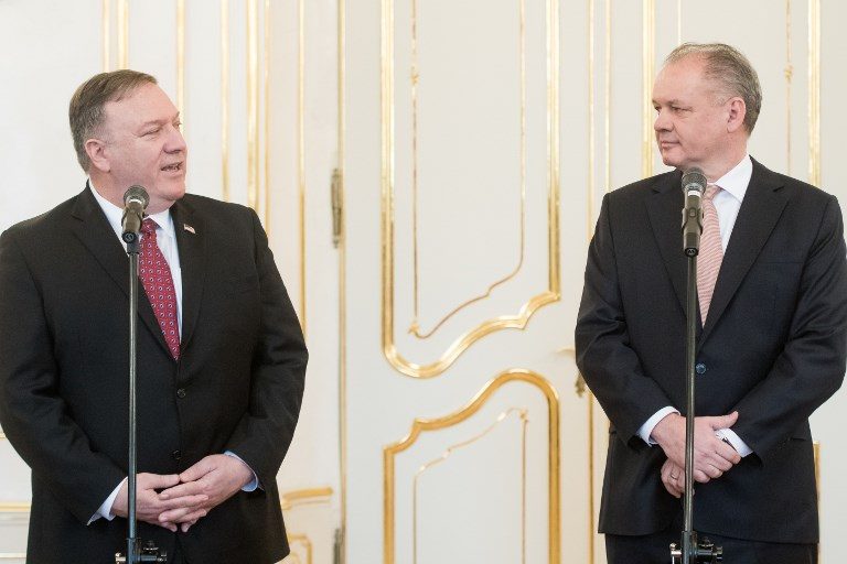 Pompeo pledges Slovakia support on latest stop to curb Russia, China