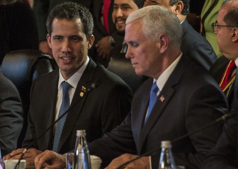 Venezuela’s Guaido and Pence agree to tighten noose on Maduro