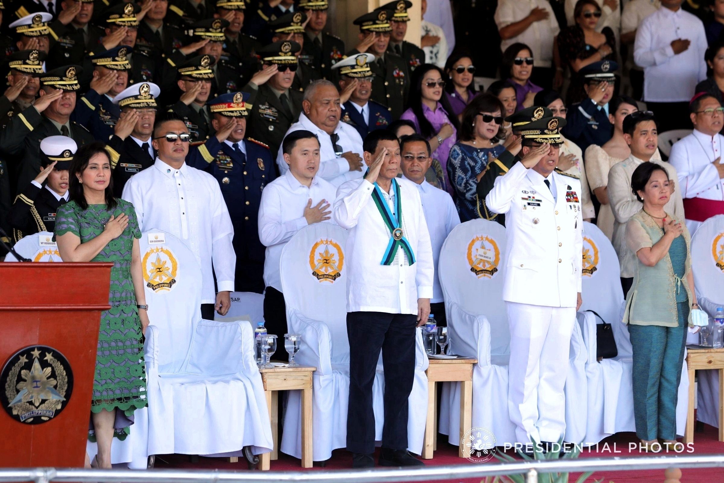 PEACE ADVOCATE. General Carlito Galvez Jr assumes the top post as President Rodrigo Duterte promises the passage of a law creating a new Bangsamoro region in Mindanao. Photo by Richard Madelo/Presidential photo 
