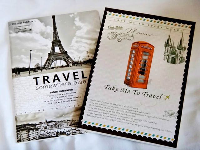 FOR THE TRAVELER’S DESK. Let travel quotes inspire them. Available at Papemelroti (P198). Photo from papemelroti.com
