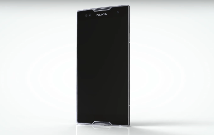 THIN SILVER BARS. An unofficial concept video shows the phone being framed by thin strips of aluminum-like material. Screenshot from YouTube/Concept creator 
