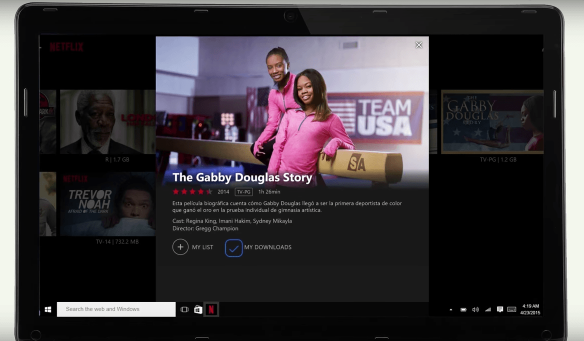 Netflix content now available for download on Windows 10 PCs