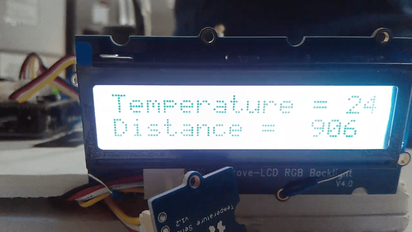 WORK IN PROGRESS. One of the components of Team Kreate's system is a device that measures temperature and distance of the falling leaves from the tree. Screenshot from Team Kreate 