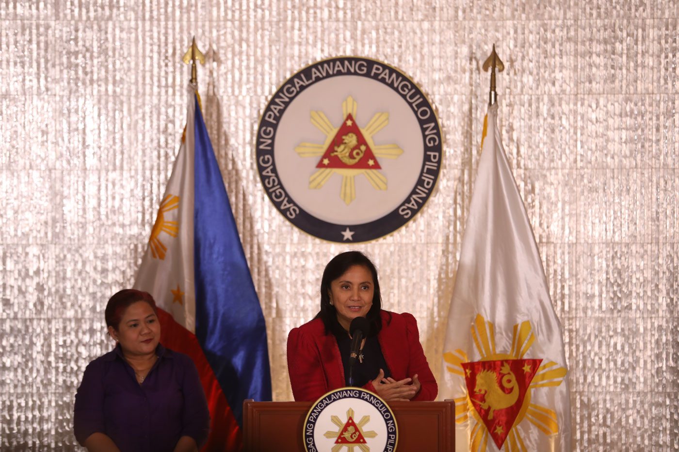 NOT YET OVER. Vice President Leni Robredo addresses the media after the Supreme Court releases the results of the initial ballot recount in the electoral protest she is facing on October 5, 2019. Photo by Charlie Villegas/OVP 