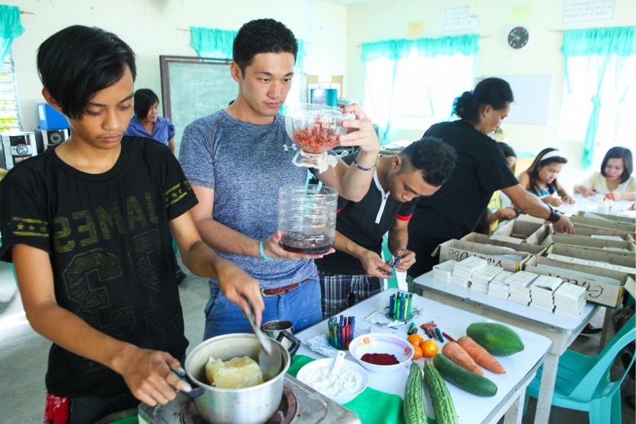 PWDs in Iloilo make crayons out of fruits, veggies