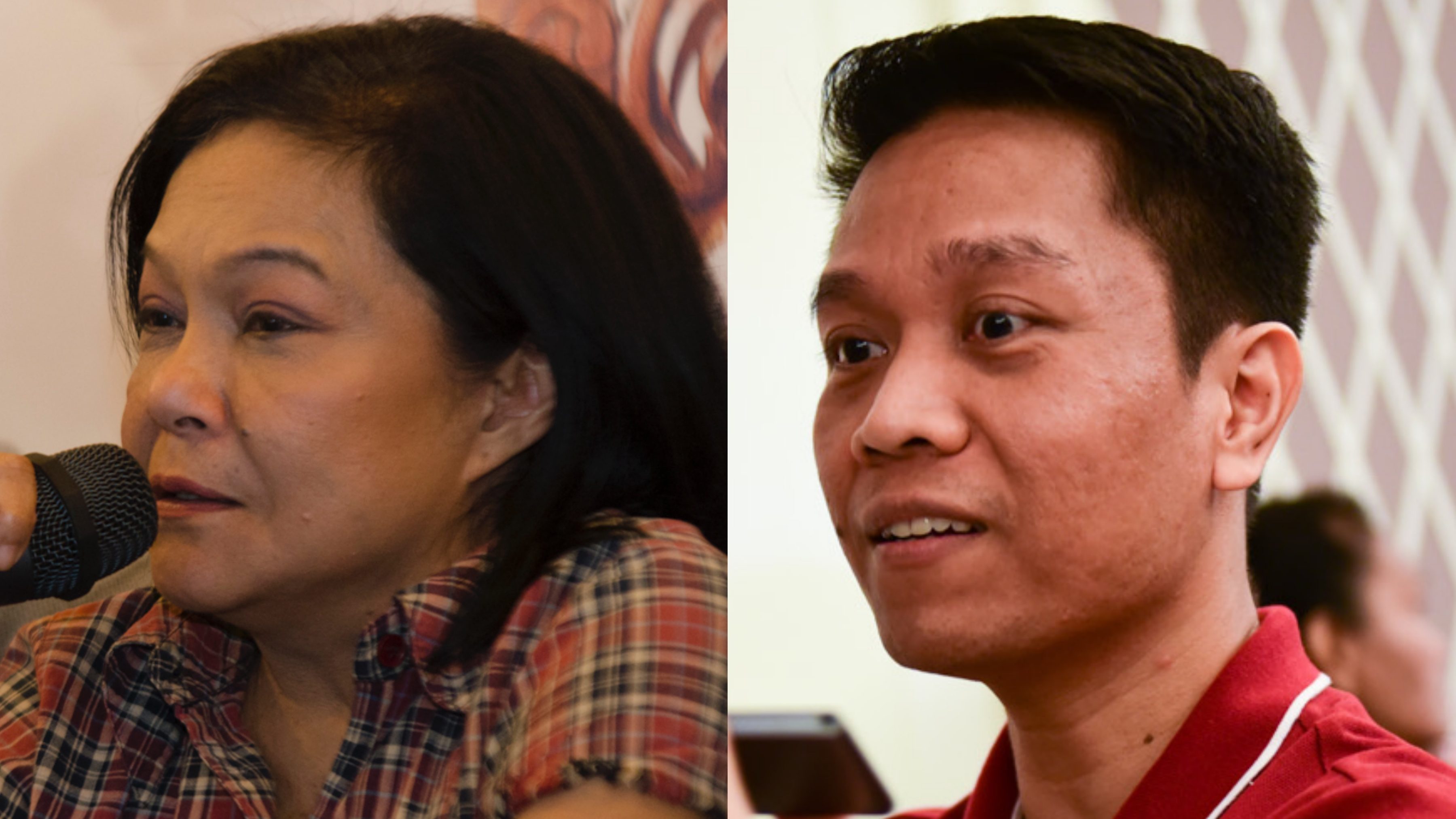 NOT TRUE. Nora Aunor says 'Oro' director Alvin Yapan lied about the controversial dog slaughter scene. Photos by Rob Reyes/Alecs Ongcal/Rappler 
