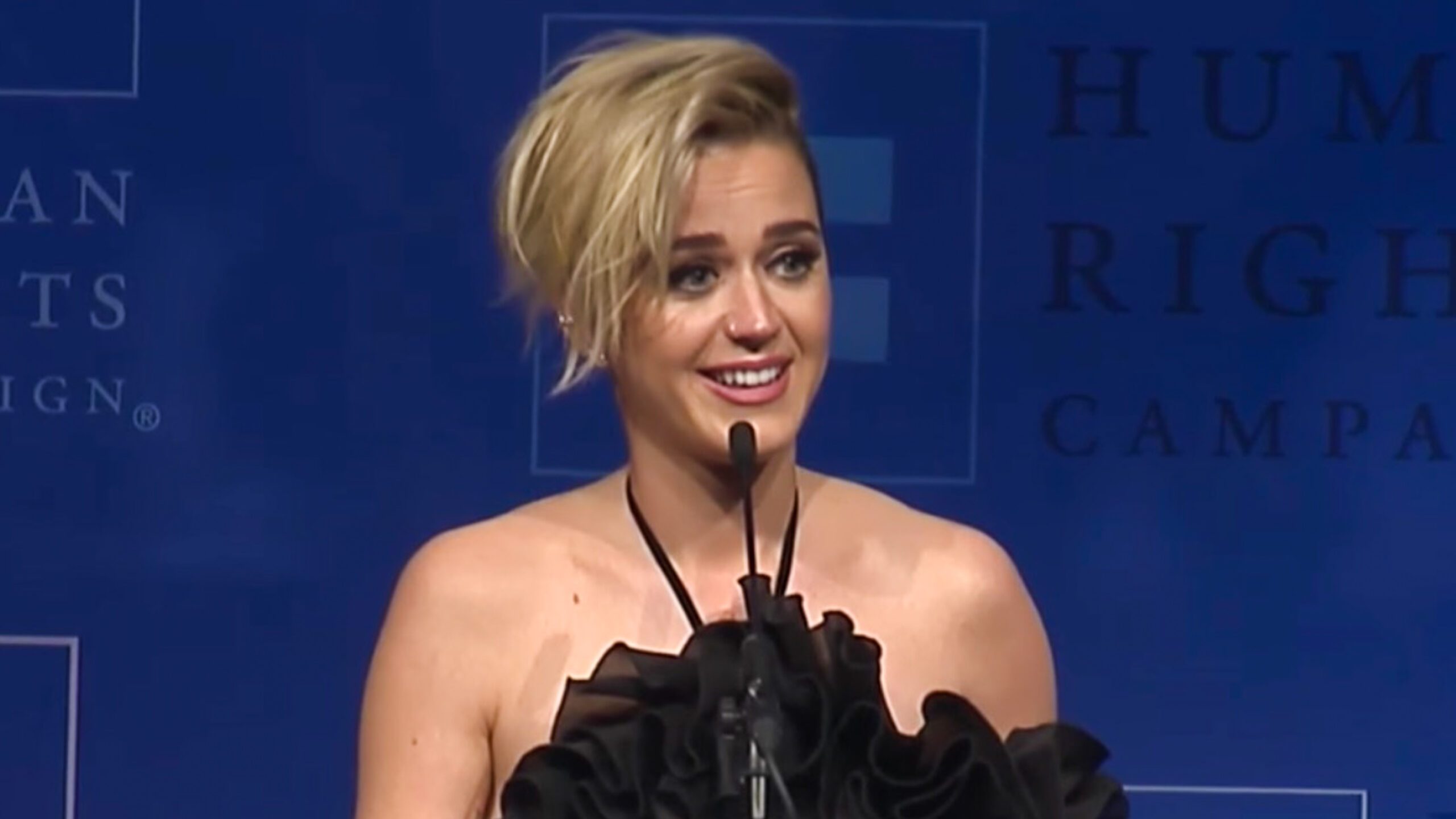 WATCH: Katy Perry calls herself proof of change on gay rights