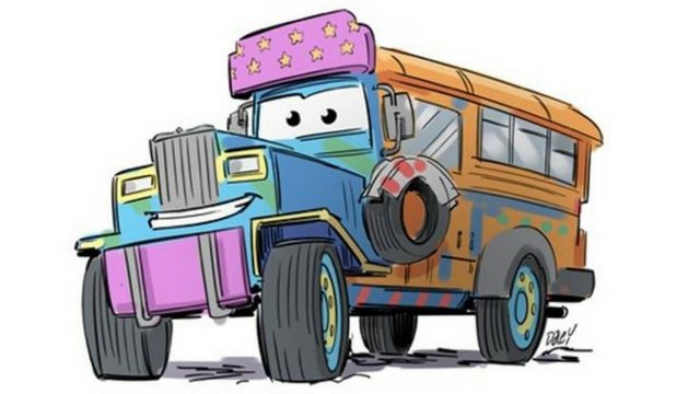 LOOK: Jeepney gets jazzed up in the style of Pixar’s ‘Cars’