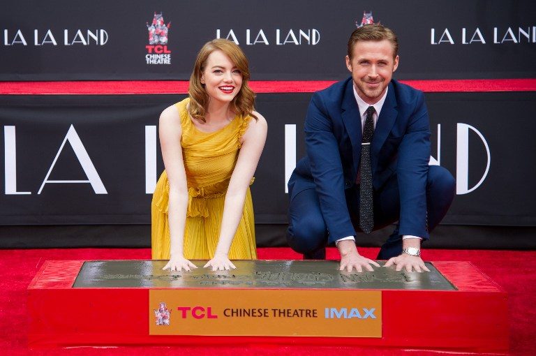 Ryan Gosling, Emma Stone immortalized in Hollywood cement