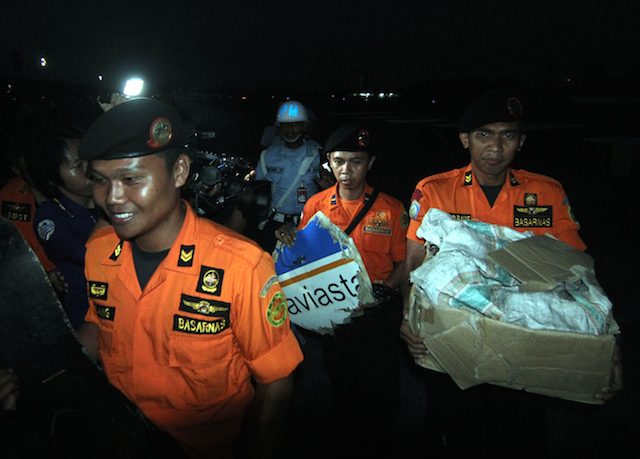 RECOVERY. Debris was found 3 days after the plane went missing. Photo by EPA 