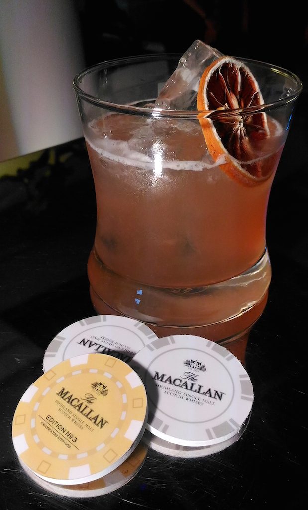 COCKTAIL. A whiskey sour made with Macallan. Photo by Alexis Betia/Rappler 