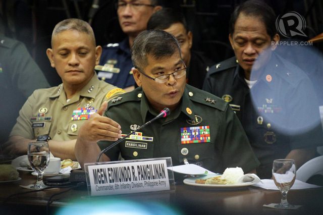 FOLLOWING THE DOCTRINE: Army 6th Infantry Division commander Major General Pangilinan stands by his decision to withhold artillery fire during the Mamasapano clash  