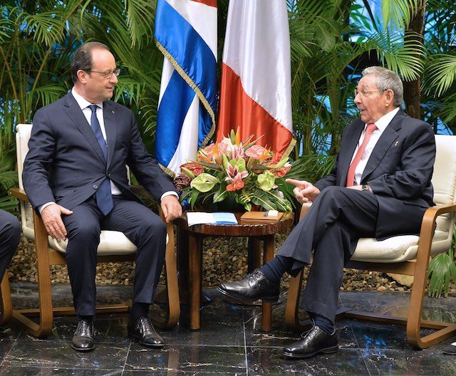 In Cuba, France’s Hollande urges US to end embargo