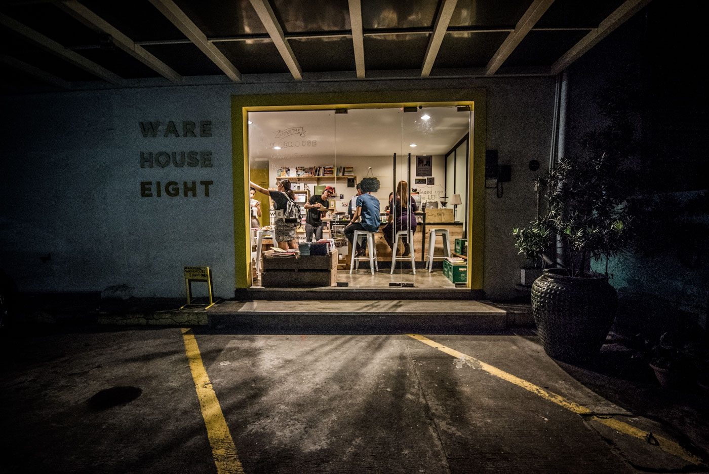 WAREHOUSE EIGHT. Kwago is on the first floor of co-working and events space Warehouse Eight. 