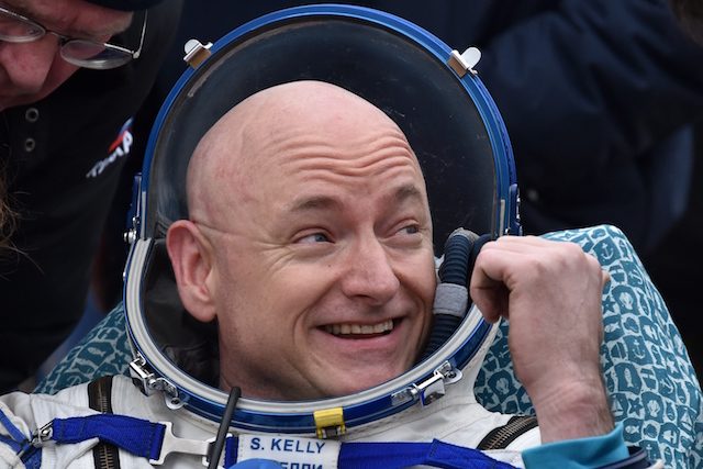 Sore – but no taller – astronaut Scott Kelly adjusts to Earth