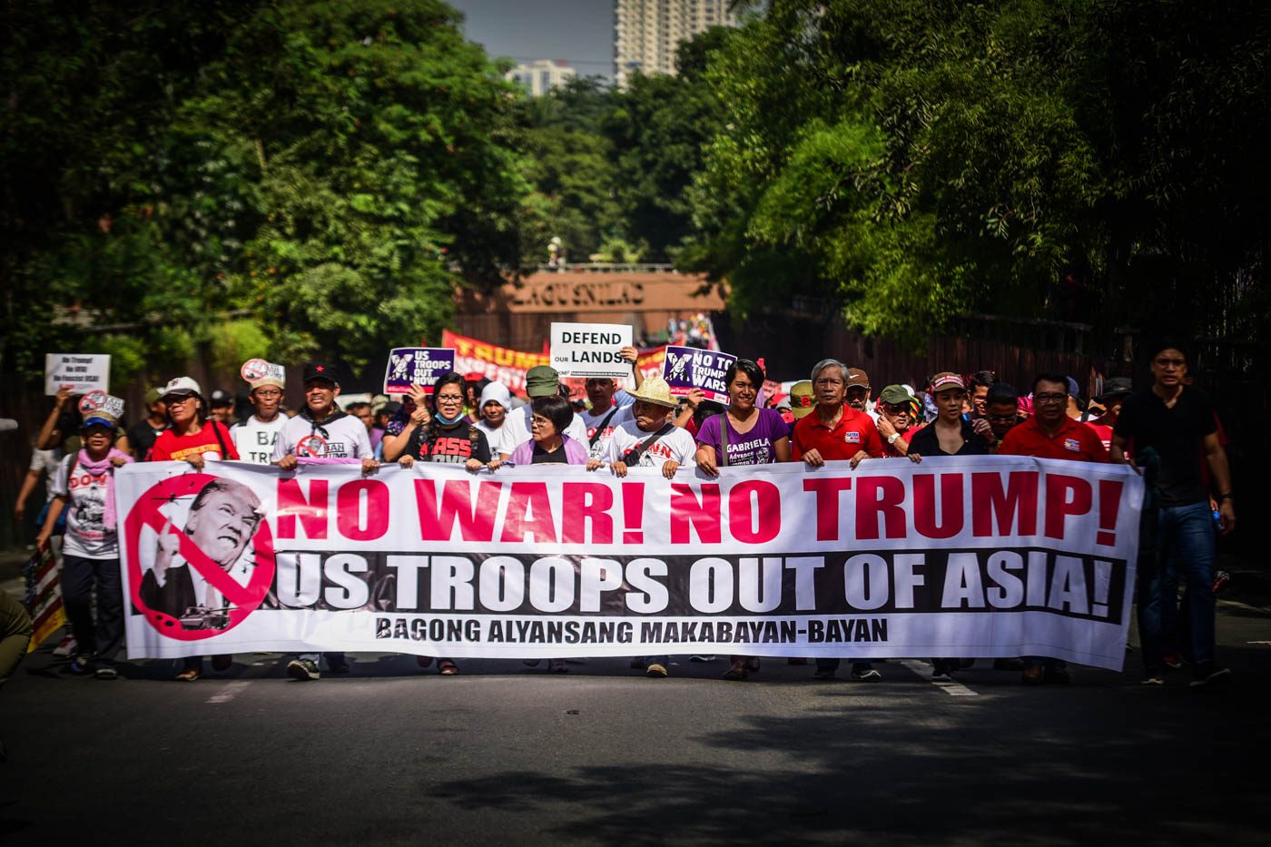 IN PHOTOS: At least 2,000 attend protests on day one of ASEAN Summit