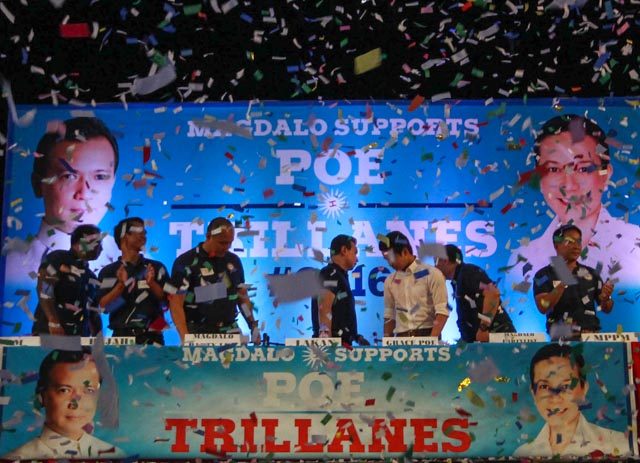 Trillanes mencalonkan diri sebagai VP, grup Magdalo mendukung Poe