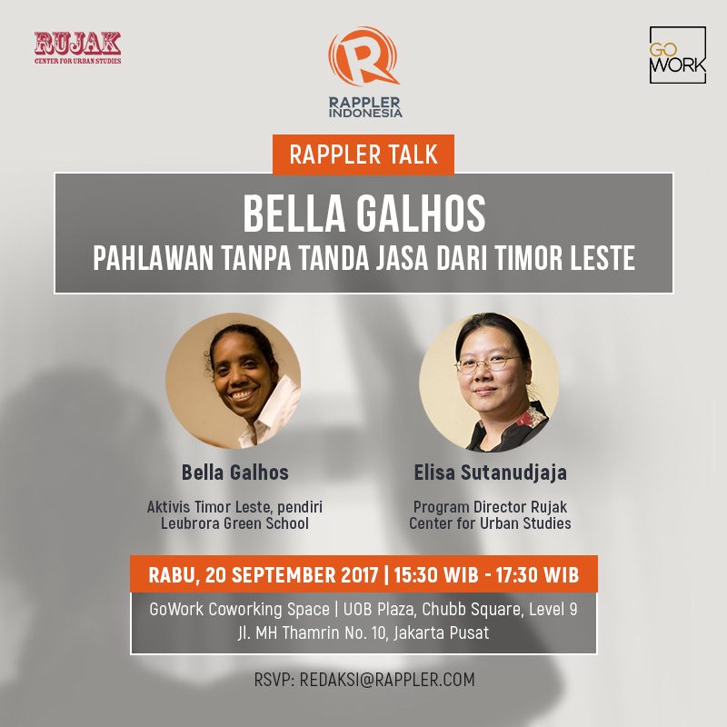 Rappler Talk bersama Bella Galhos, pahlawan tanpa tanda jasa Timor Leste
