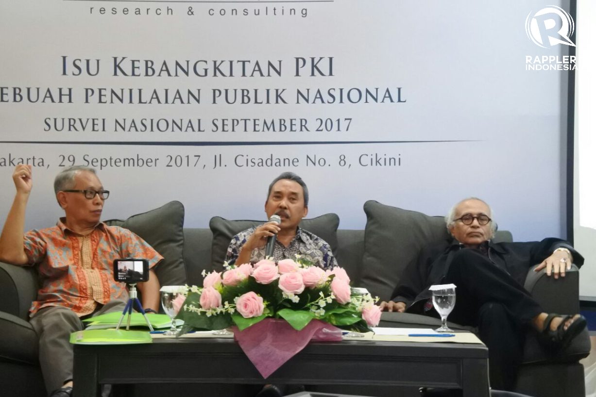 Survei SMRC: Mayoritas publik tidak lagi percaya PKI dapat bangkit