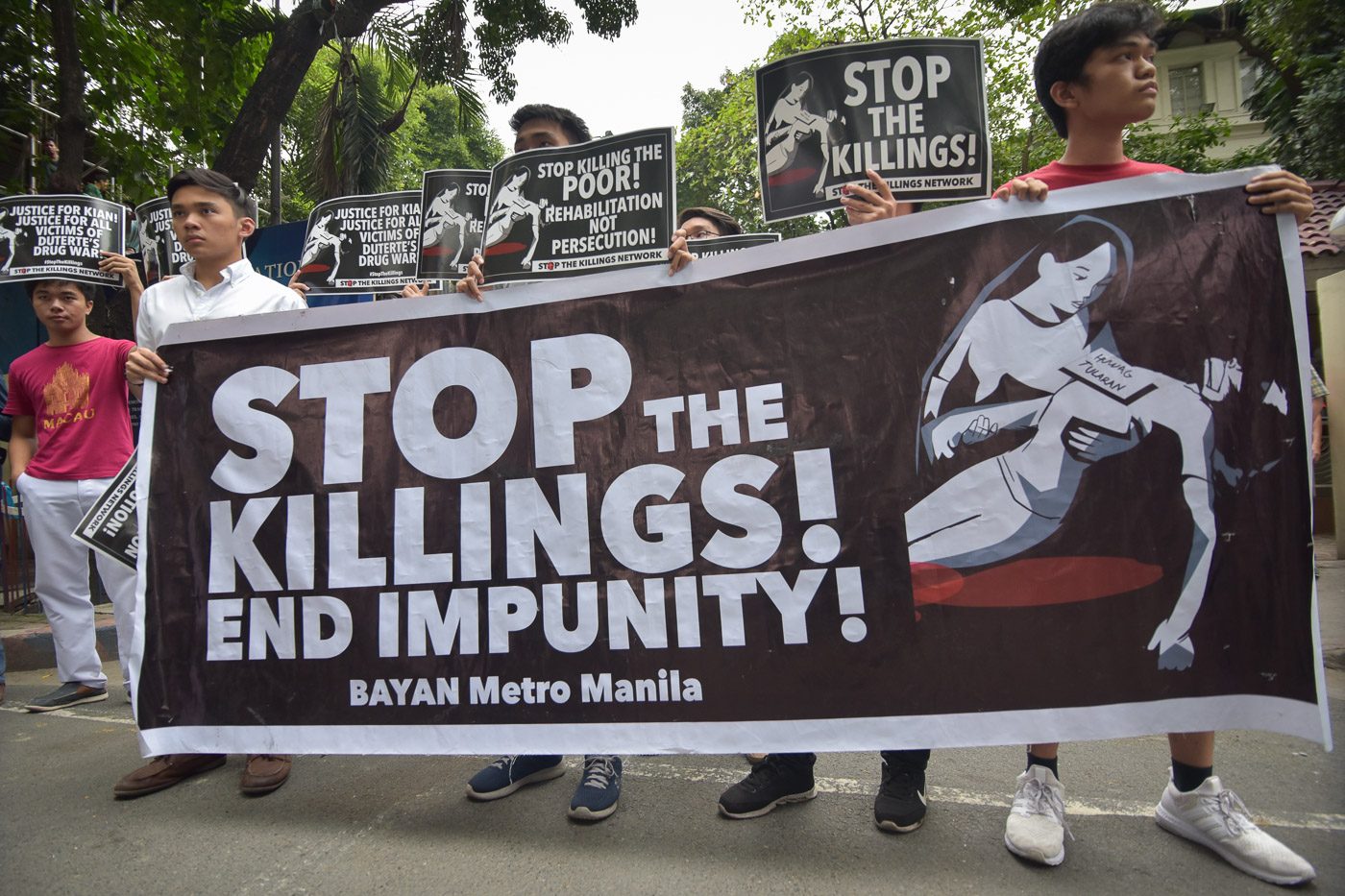 IN PHOTOS: Protesters hold Commander-in-Chief accountable for Kian’s death