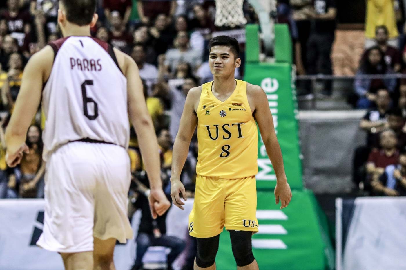 SIZZLING. Rookie Sherwin Concepcion plays the role of fireman for the Growling Tigers, drilling timely treys as he goes 4-of-8 from beyond the arc. Photo by Michael Gatpandan/Rappler  