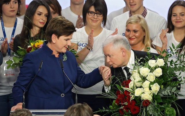 Polish euroskeptic conservatives score landslide victory