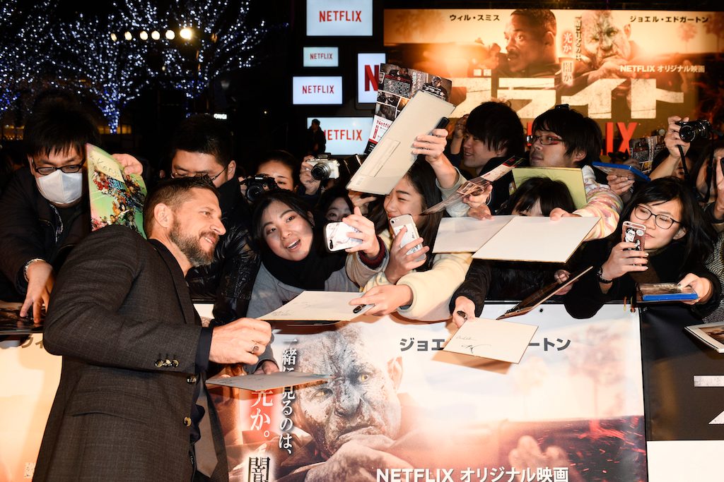 DIRECTOR. David Ayer gets close to fans at the Japan premiere of Netflix's 'Bright.' Photo courtesy of Netflix 