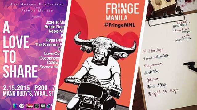 Posters from the Fringe Manila Facebook page 