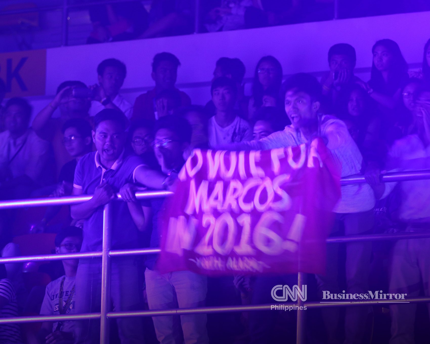 Youth protesters heckle Bongbong Marcos at VP debate venue